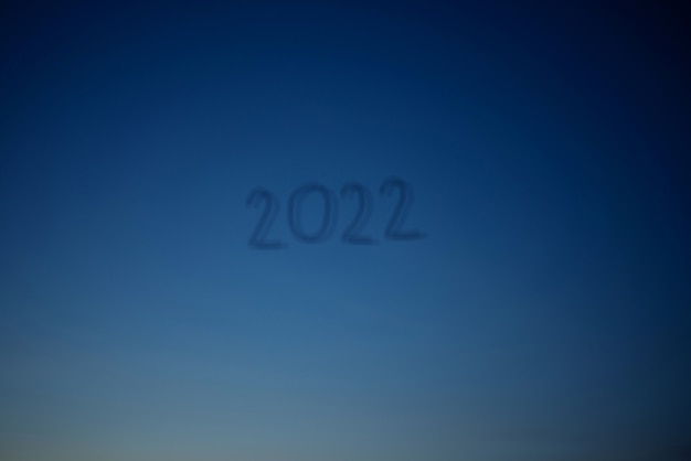 2022 new year on abstact background