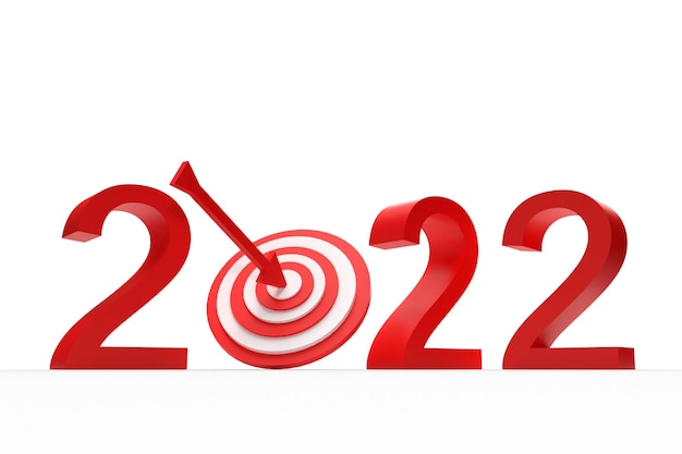 2022 rosso numero calendario tempo simbolo cinese felice anno nuovo buon natale vacanze ferie viaggio dicembre inverno e pianificazione strategica business leadership economia marketing finanziario3d rendering