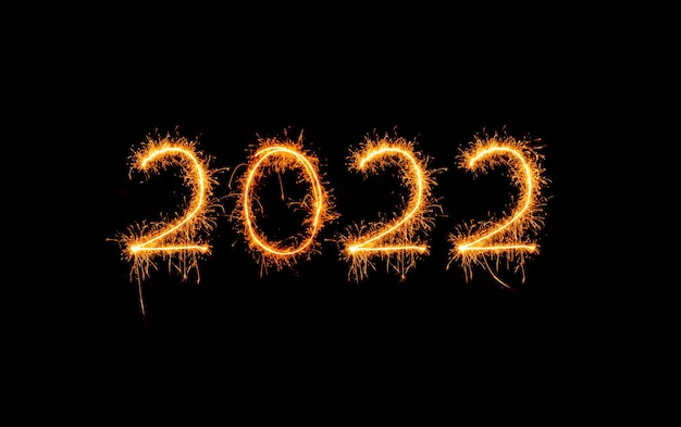 2022 written with Sparkle firework