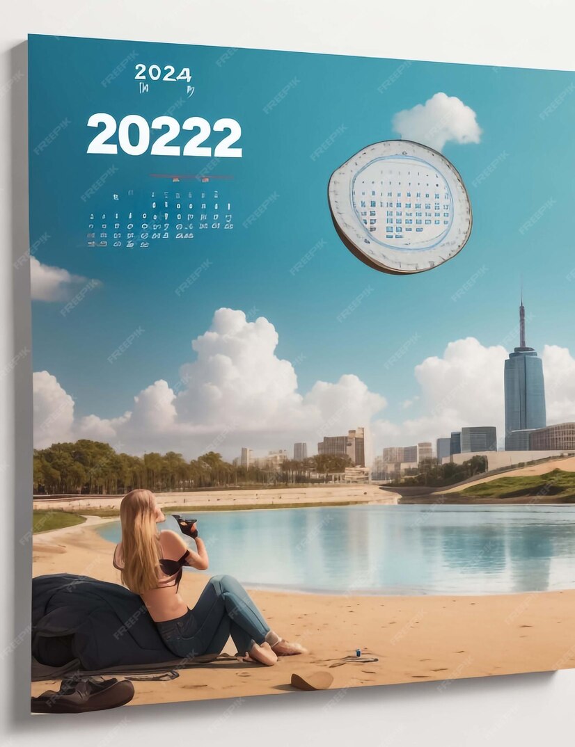Premium AI Image 2023 2024 2025 years calendars Week starts Monday