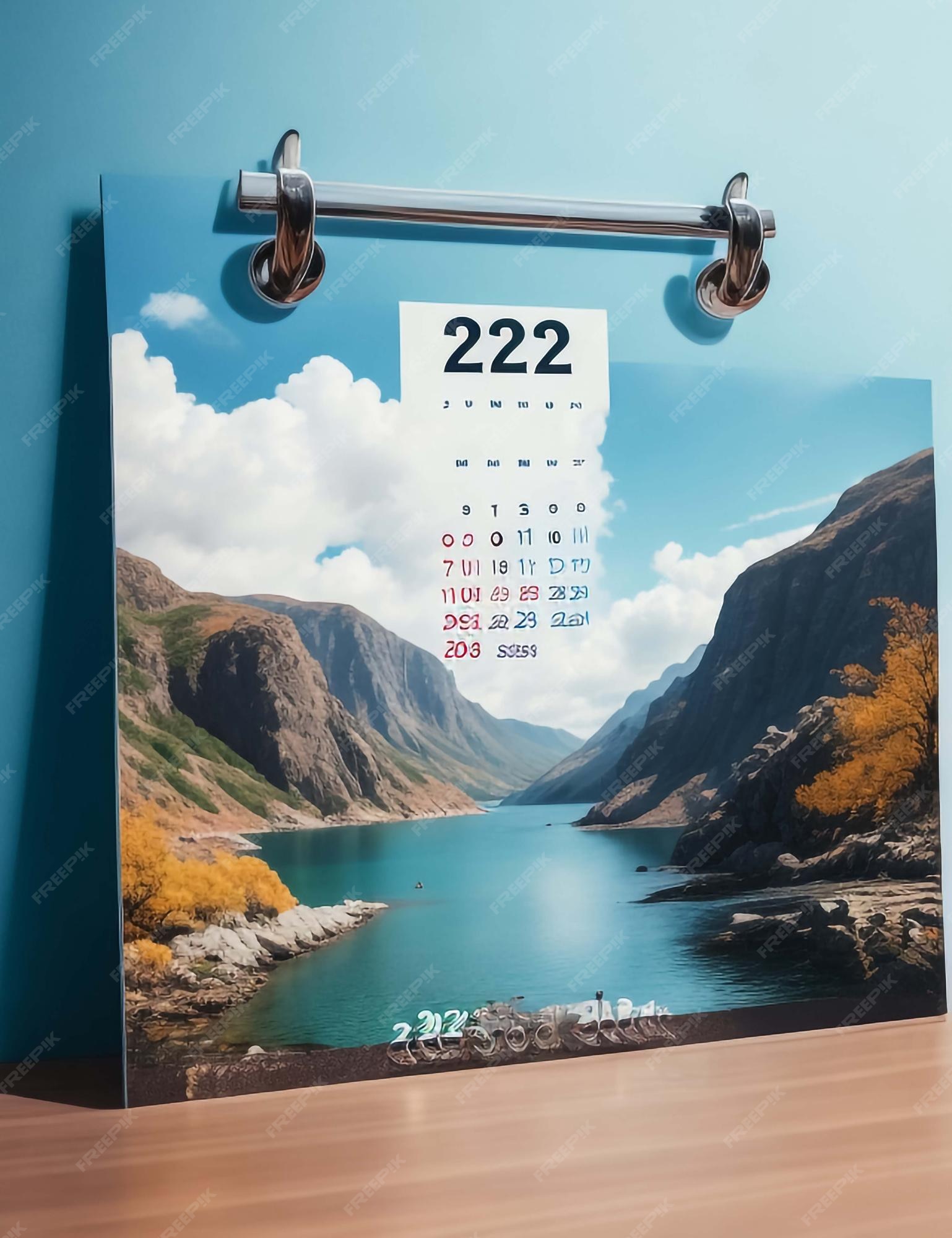 Premium AI Image 2023 2024 2025 years calendars Week starts Monday