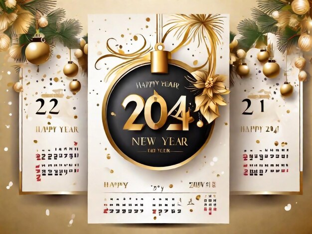 2023 calendar happy new year