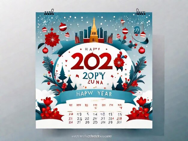 Photo 2023 calendar happy new year