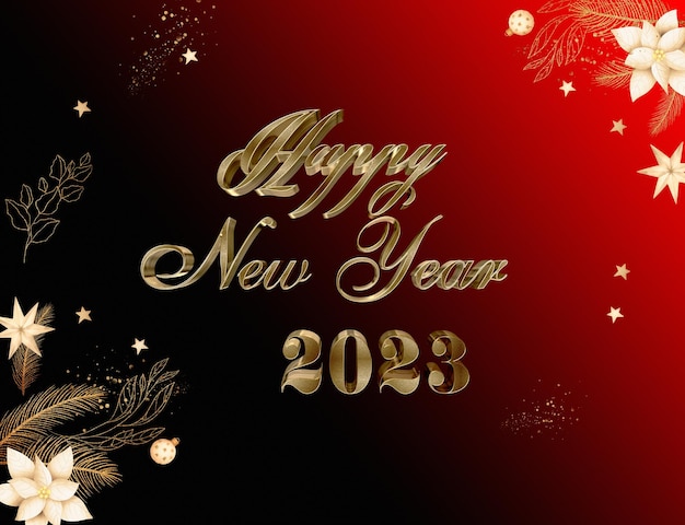 2023 Happy New Year Background Design