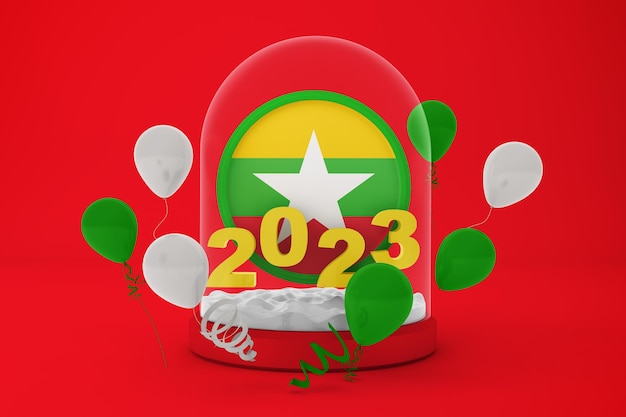2023 Myanmar-wereldbol