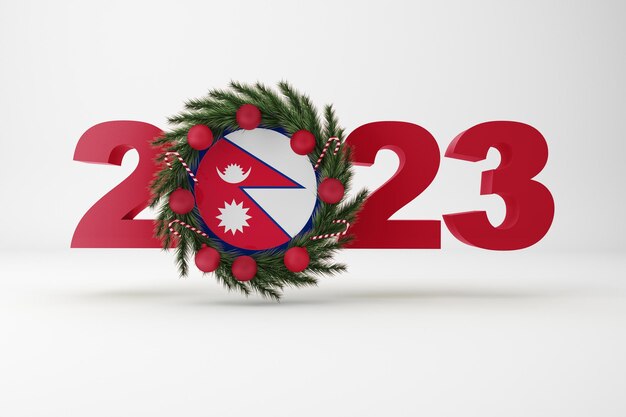 2023 Nepal With Wreath