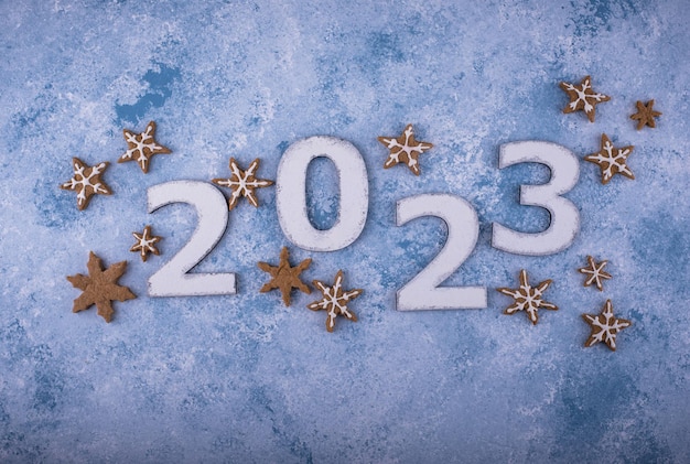 2023 New Year and Christmas composition