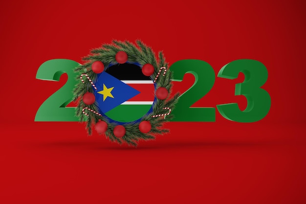 화환이 있는 2023 남수단