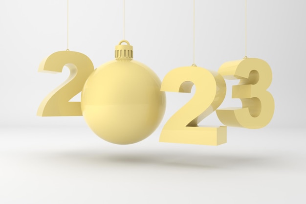 2023 with a white background