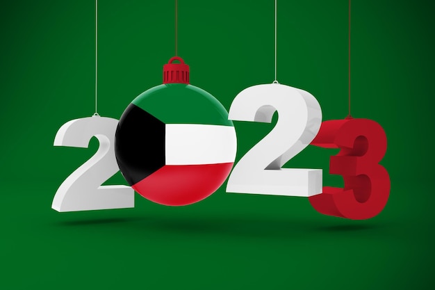 2023 year and kuwait ornament