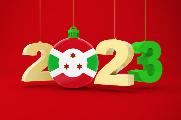 2023 Year With Burundi Flag