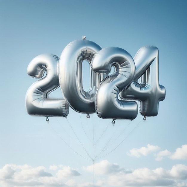 Новый год 2024 с 3D-балоном