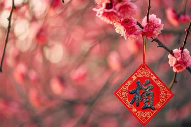 2024 Chinees Nieuwjaar van de Draak-posterbanner in Chinese traditionele stijl