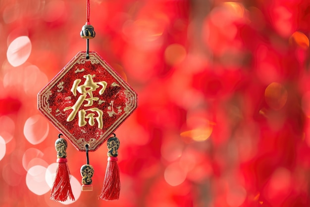 Плакат с китайским Новым годом Дракона 2024 года в традиционном китайском стиле