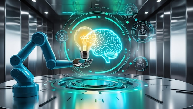 2040年 - 人工知能技術のコンセプトによる創造性とインスピレーションのアイデア