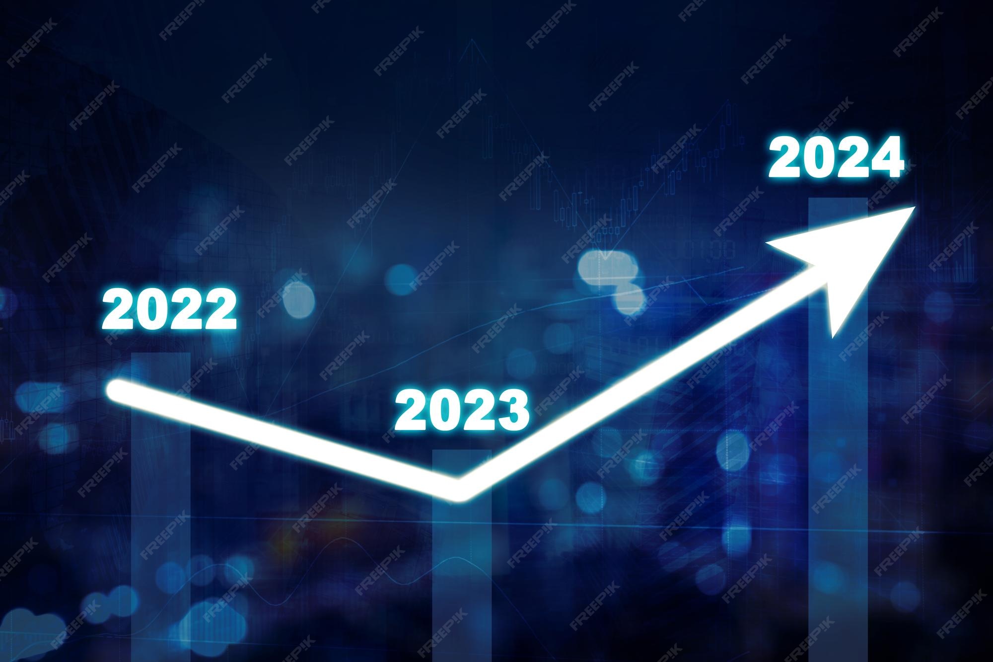 Premium Photo 2024 financial chart