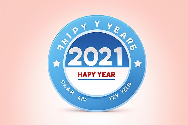 Фото Концепция дизайна круга счастливого нового года 2024 года
