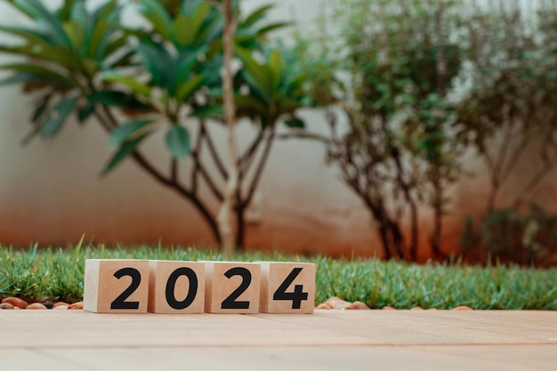 2024 Nieuwjaarsblokken in de tuin