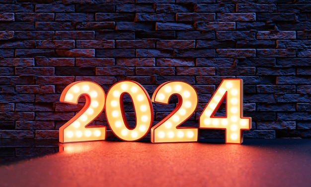 2024 sign in an urban scene