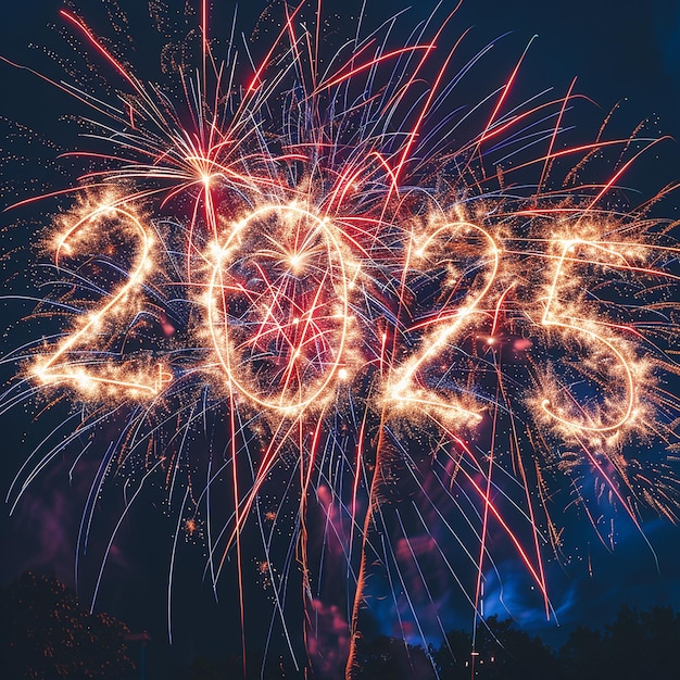 2025 Fireworks Display Premium AIgenerated image
