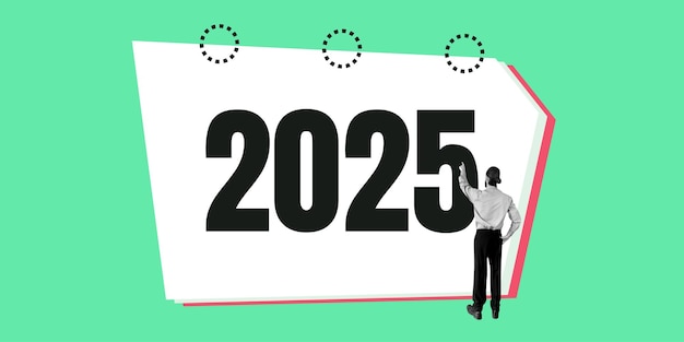 2025 New Year Background Concept Art