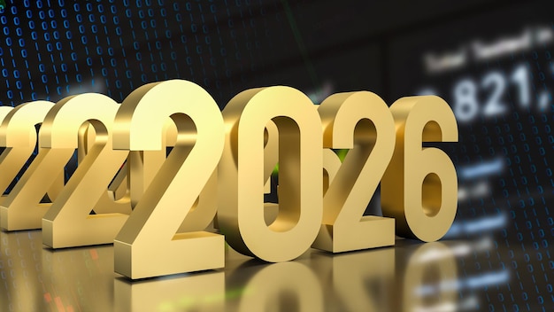 2026 год для бизнес-концепции 3D-рендеринга