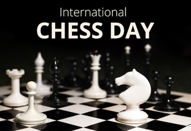 20th of July international day of chess concept