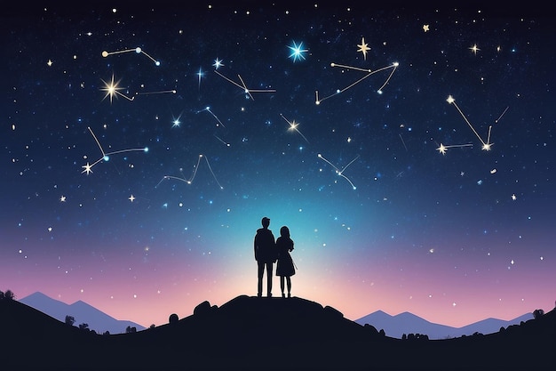 21 Show someone surrounded by a constellation of selflove stars in the night sky