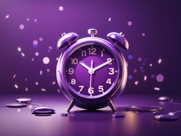 24hour speed delivery 3d alarm clock icon design 2
