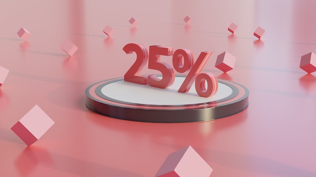 25% discount on 3d rendering numbers