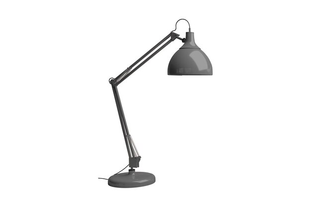 273 Gray desk lamp isolated on a transparent background