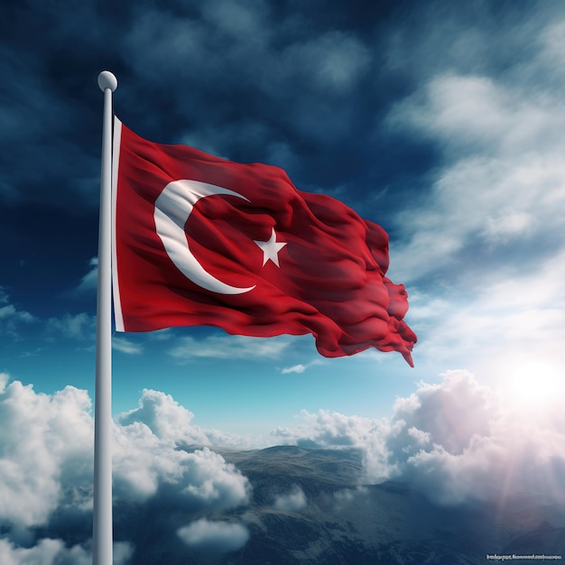 10月29日 トルコ共和国記念日 トルコ語で 29 ekim Cumhuriyet Bayrami Ai Generated