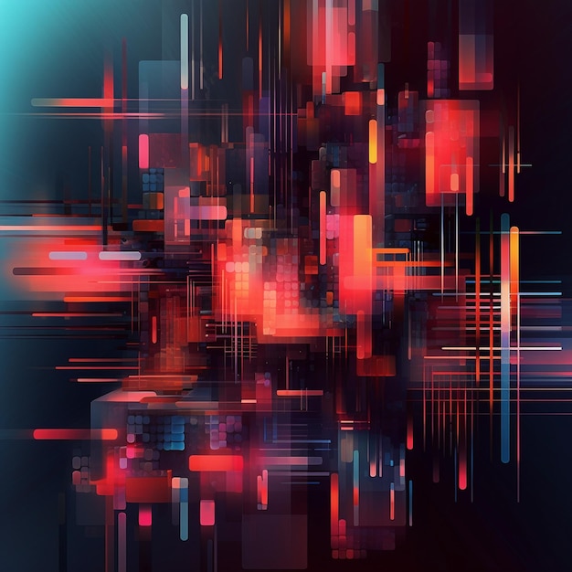 2d abstract image of digital color theory
