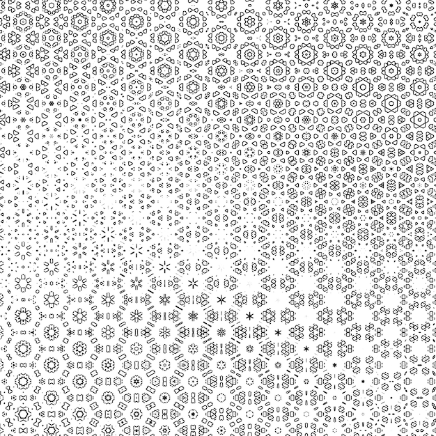 2d abstracte achtergrond met caleidoscoopeffect patroon. Eenvoudige grafische illustratie.