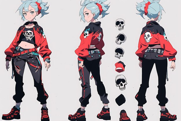 Create cyberpunk characters in cartoon, anime or comic style by Rulzzzid