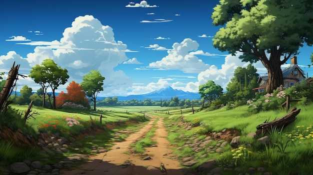 2d cartoonnetwork background style