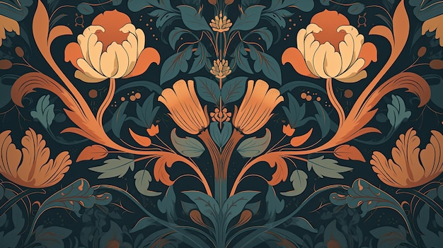 2d Flat Wallpaper Pattern By Morris Simple Background