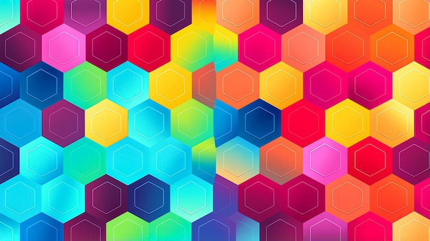 2d illustration colourful parallelogram elements seamless pattern