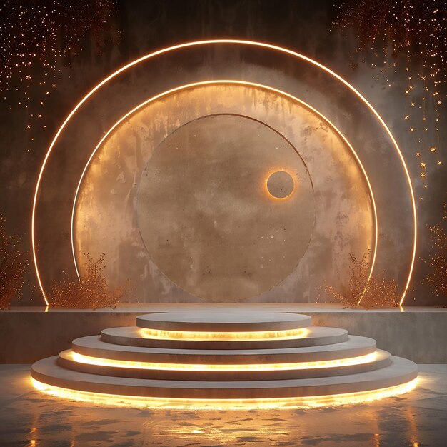2d luxury product stand background