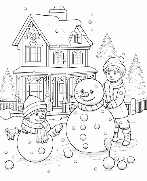 13,000+ Winter Coloring Page Pictures