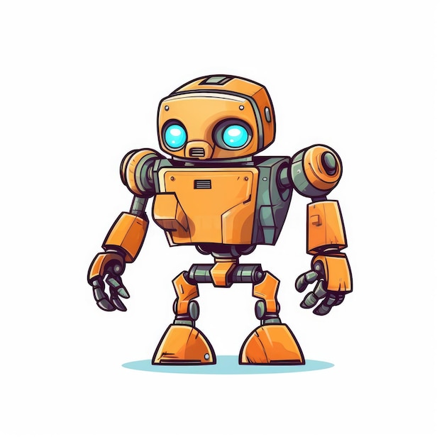 2D Robot Character Sprites