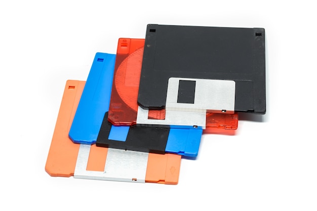 3.5-inch diskette White surface