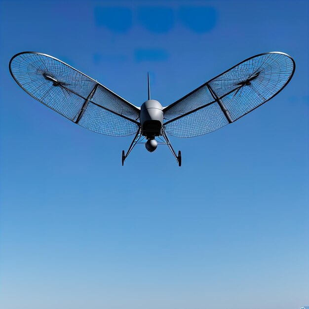 Photo 3 d rendering of a flying airplane