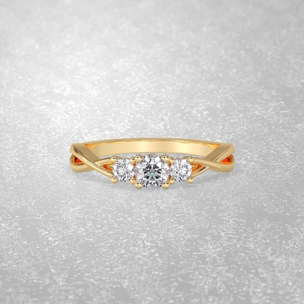 Julia Three Stone Solitaire Ring | Flawless Solitaire Ring | CaratLane