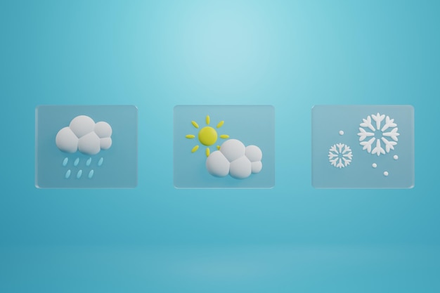 Photo 3 weather icon, blue backround