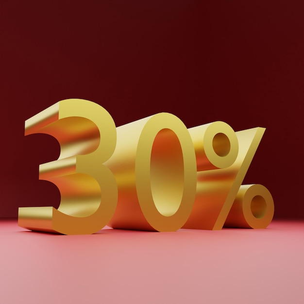 30% off gold sale discount offer price tag