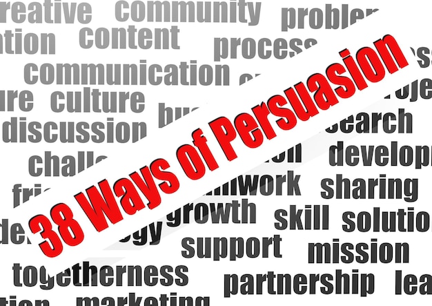 38 ways of persuasion word cloud