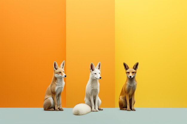 3d 3 colour with animals and balls