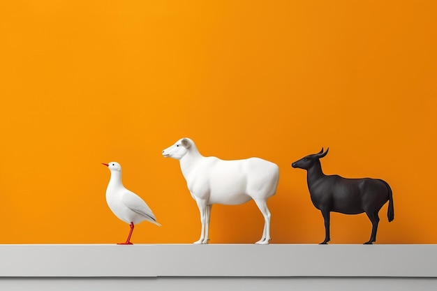 3d 3 colour with animals and balls