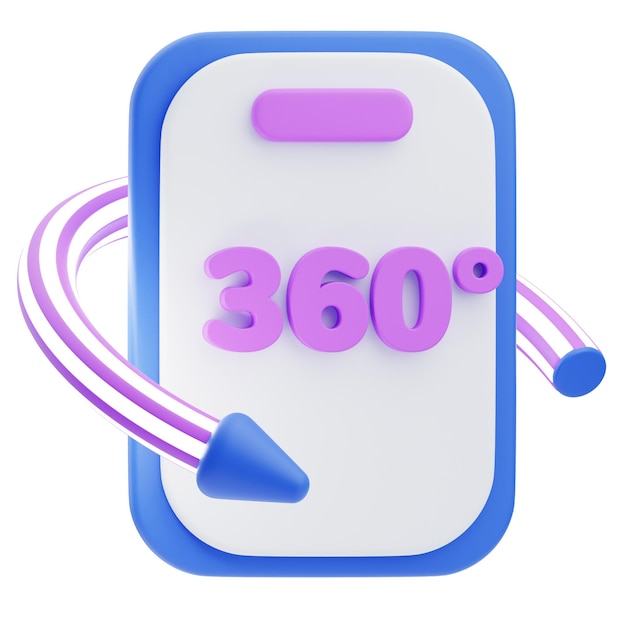 3D 360 Mobile Illustration